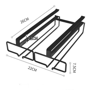 Iron Hanging Wine Glass Holder Rack Panel Design Home Furniture Modern Style Minimalist Inverted Drip Water 10 Bottles - Product Image 1