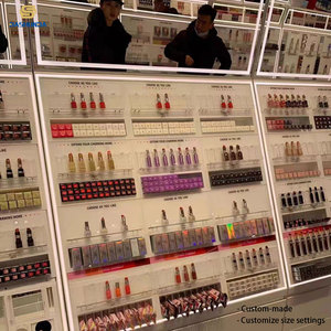 Étagère de présentation de cosmétiques en bois moderne, comptoir de maquillage, étagère pour soins de la peau, présentoir de masques pour salon de beauté - Product Image 5