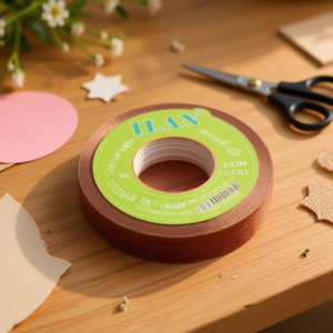 ริบบิ้นอิลัน กาซ 2.5 ซม. 35 หลา สีน้ำตาล สำหรับงานประดิษฐ์ตกแต่ง - Product Image 3