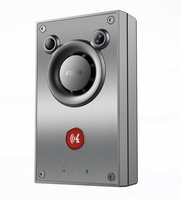 Interphone vidéo Fanvil A12V SIP PoE avec caméra HD 4MP, IR 10W, 100dB, IP66, IK10, acier inoxydable, carte SD 5m, contact humide, montage mural