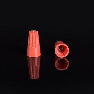 Embout de câblage en spirale Junlian Electronics P1 P2 P3 P4 P6 Orange, borne fermée en PVC pour usage en ingénierie électrique - Product Image 1