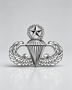 Insignia de Paracaidista Personalizada de Metal, Insignia de Maestro Paracaidista, Pin Conmemorativo en Relieve 3D - Product Image 3