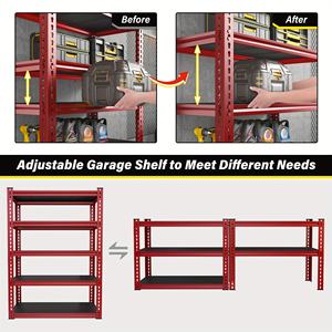 Estante de Almacenamiento de Acero de Alta Calidad, Ajustable, de 5 Niveles, 180*90*40cm, Enchufable, con Recubrimiento Galvanizado por Pulverización - Product Image 2