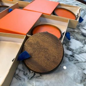 Plateau de service rond en bois écologique de haute qualité pour cadeau de mariage - Product Image 3