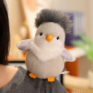 Simpatico <span class=keywords><strong>Uccellino</strong></span> Peluche Magnetico da Spalla, Giocattolo Personalizzato a Forma di Canarino Realistico e Soffice, Dimensioni Palmare, con Peso e Riempimento in Pellet - Product Image 2