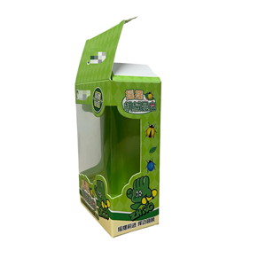 Caja de embalaje de color plegable de cartón blanco impresa personalizada con función de visualización de ventana transparente, utilizada para embalaje de regalo - Product Image 3