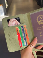 Dompet Paspor Anti Air Model Kalung dengan Rantai, Tempat Kartu Kulit untuk Perjalanan