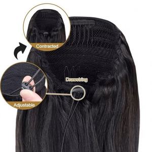 Cola de Caballo Afro Rizada con Clip, Cabello Brasileño Virgen Remy, Lacio y Rizado - Product Image 5