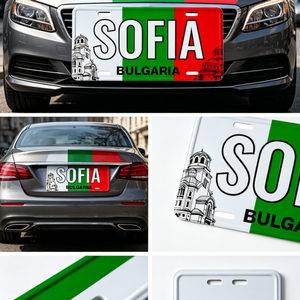 Venta al por Mayor de Matrículas Económicas con Diseño Decorativo de Sofía, Bulgaria, para Decoración Personalizada de Automóviles - Product Image 2