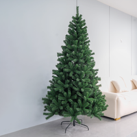 Superbe Arbre de Noël Artificiel en PVC pour Intérieur et Extérieur, Décoré, Réaliste, 180cm, 210cm, 240cm