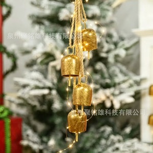 Guirlandes lumineuses de Noël JMX avec pommes de pin et baies, décoration intérieure pour la maison, ornements d'arbre D480 1 - Product Image 2