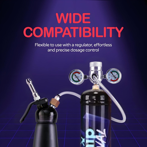 Fabwhip 640g Whipped Cream Sạc Châu Âu Mỹ cổ món tráng miệng công cụ Kem Whip sạc <span class=keywords><strong>Deluxe</strong></span> - Product Image 4