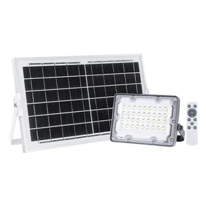 A级 + 太阳能电池设计钻石面反射工艺遥控IP65 50w-500瓦发光二极管太阳能泛光灯户外