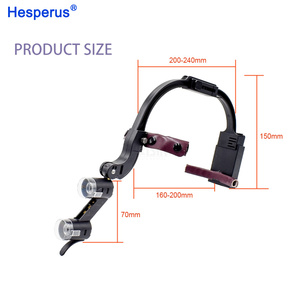 Lupa dental inalámbrica con luz frontal de 2.5X 3.5X a color para cirugía, proveedor de fábrica - Product Image 2