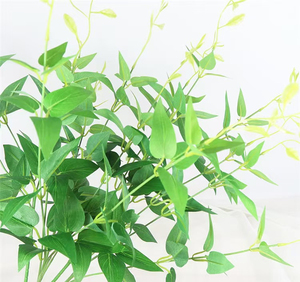 Guirlande murale de glycine artificielle, feuillage vert, fausse guirlande de feuilles pour <span class=keywords><strong>d</strong></span>écoration de cérémonie de mariage, salle de banquet, vente en gros - Product Image 3