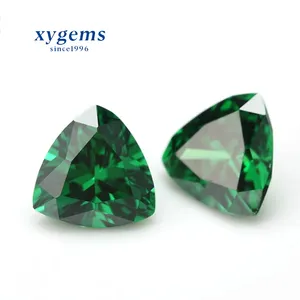 Cz Green Trillion Cut Hight Quality Cubic Zirconia For Jewelry
