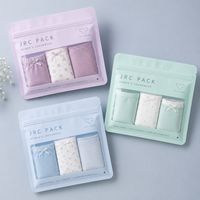 Sacs d'emballage en plastique Doypack à fermeture éclair avec finition mate personnalisée pour sous-vêtements et chaussettes, emballage transparent pour culottes