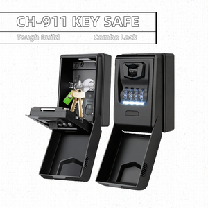 Boîte à clés numérique étanche en alliage d'aluminium durable Coffre-fort à clé externe de sécurité à 4 positions avec mur à <span class=keywords><strong>code</strong></span> robuste en acier - Product Image 3