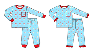 Customizaztion abbigliamento Boutique per bambini occidentali da <span class=keywords><strong>bambina</strong></span> a manica lunga albero di natale vestito rosso vestiti Chidren - Product Image 4
