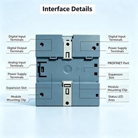 6ES7212-1AE40-0XB0, para PLC Siemens, controlador compacto SIMATIC S7-1200 CPU1212C, PLC PROFINET dual de 8DI+6DO+2AI, SPS, E/S distribuidas