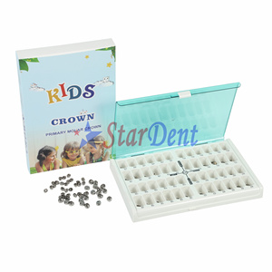 <span class=keywords><strong>Prix</strong></span> d'usine Matériel dentaire Acier inoxydable <span class=keywords><strong>Couronne</strong></span> de remplissage temporaire pour molaires de enfants - Product Image 4