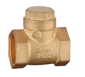 made in yuhuan Brass horizontal swing check valve for water non return