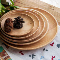 ESTICK Bols en Bois Écologiques Taille Personnalisable Rustiques Anti-Choc pour Salade, Riz, Soupe avec Logo Personnalisé