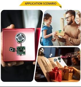 Módulo de Sonido con Reproductor de Música MP3 WAV de 4M Descargable por USB, con Altavoz y Botón de Activación, para Proyectos Navideños DIY - Product Image 6