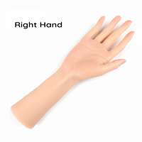 Lootaan outils pour les ongles entraînement des mains en Silicone nouveau doux Nail Art entraînement doigt en caoutchouc véritable main pour les ongles en acrylique