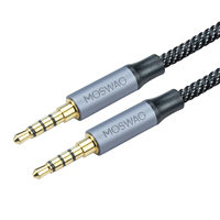 Meilleure vente de câble auxiliaire tressé L à double cordon auxiliaire stéréo de 6.35mm pour téléphone tablette ordinateur portable lien amplificateur Console de mixage haut-parleur