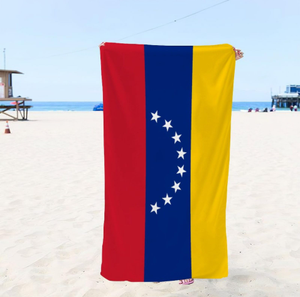 Toalla de baño y playa de microfibra con bandera de Uruguay, manta absorbente de secado rápido sin arena, diseño de acuarela - Product Image 4