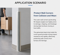 Protection d'angle en métal multifonctionnelle de haute qualité, antibactérienne, imperméable et anti-fissuration pour murs extérieurs