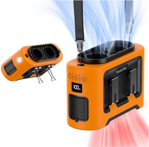 Ventilateur portable mini sans pales Socool 14500mAh à clipser à la ceinture, lumière LED <span class=keywords><strong>SOS</strong></span>, refroidissement silencieux pour usage extérieur et domestique, USB voiture - Product Image 1