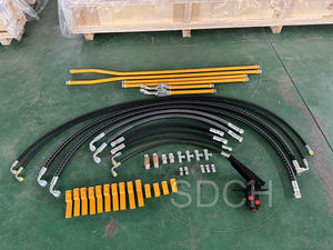 PC45 Mini Escavadeira Aux Pipe Line Kits Hidráulica Rock Breaker Hammer Piping Kits - Product Image 3