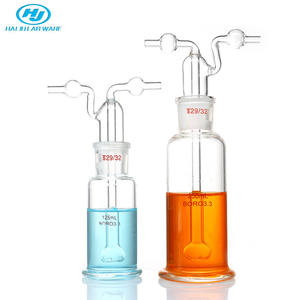 HAIJU LAB Glaswaren 250ml 500ml Poröse Gas wasch flasche mit hohem Boro silikat glas - Product Image 3