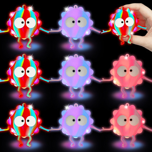 Juguete Antiestrés Creativo Novedoso Luminoso 3D de Silicona con Forma de Globo Ocular y Bola de Carbón, para Aliviar el Estrés y la Ansiedad, Juguete Sensorial de Burbujas para Apretar - Product Image 1