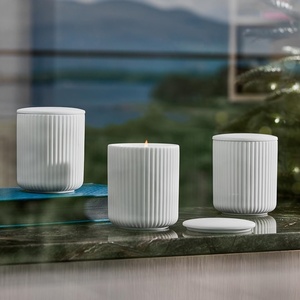 Nouveau Pot à Bougie en Céramique Embossée de Haute Qualité avec Couvercle, Vente Directe Personnalisée - Product Image 2