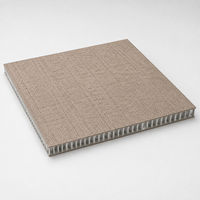 Panneau en nid d'abeille en aluminium léger, écologique, résistant au feu, résistant à l'humidité, couleur beige personnalisée, pour murs et plafonds intérieurs