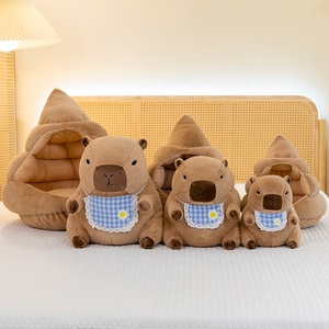 Capybara nueva muñeca Linda Capybara Baba casa almohada caca casa muñeca peluche juguete al por mayor - Product Image 3