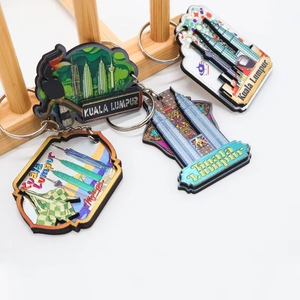 Wholesale Customized Shape Size Airplane Car Motorcycle Trendy Style Wooden Silver Foil Keychain Waterproof Durable Eco-Friendly