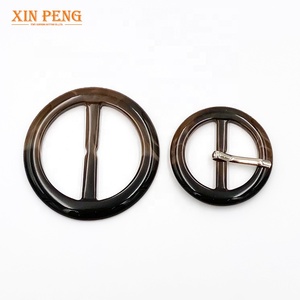 Personalizado diseño redondo rectangular de resina de plástico abrigo hebilla abrigo - Product Image 6