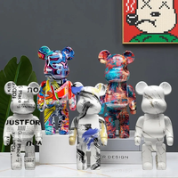 Décoration intérieure Coloré Bearbrick Ours Statues Figure Ornements Chambre Figurines Bearbrick Ours Statues