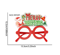 Lunettes de fête de Noël en PVC style lettre joyeuse, décorations de Noël, lunettes de dessin animé pour enfants