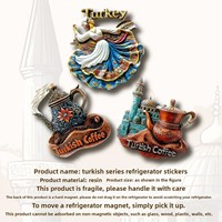 Imán de nevera con diseño de derviche giratorio de café turco tradicional, recuerdo de viaje, regalo, decoración del hogar, China continental