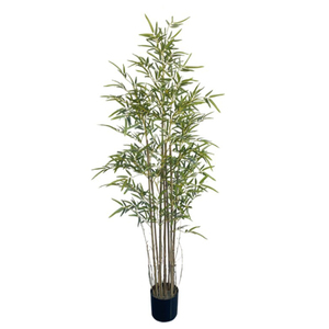 Nouveau Style pas cher prix vert artificiel extérieur bambou feuille plantes prix arbre vente chaude en plastique artificiel bambou arbre plante - Product Image 4