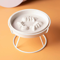 Gamelle en céramique surélevée pour chien et chat, anti-glouton, anti-renversement, anti-étouffement, idéale pour les voyages, petite/moyenne taille, fabriquée en Chine