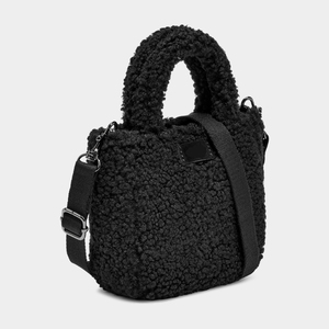 Bolso Tote Mini Cruzado de Felpa Sherpa con Logotipo Personalizado y Correas Ajustables - Product Image 2