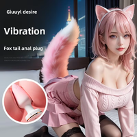 Plug anal sans fil télécommandé en forme de queue de renard pour femmes, grand plug anal en métal avec lumière clignotante pour femmes et hommes