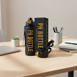 Botella de Agua Deportiva de Gran Capacidad con Marcador de Tiempo, de Plástico, Motivacional, para Escalar y Correr - Product Image 3