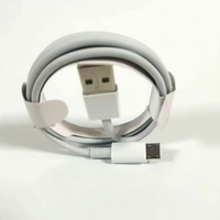 SKYLIGHT Hoge Kwaliteit V8 1M Afgeschermde Gevlochten TPE Micro USB Kabel Zuiver Koperen Geleider Milieuvriendelijk Wit 1-Jaar Garantie Oordopjes